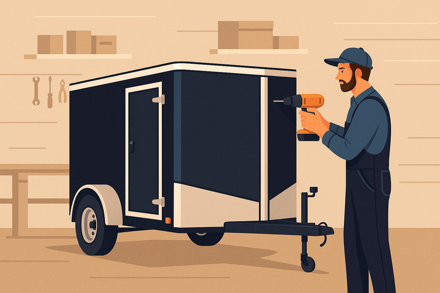 Custom trailer illustration